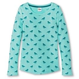 Horse print thermal top at Target