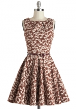 Horse printed dress at Modcloth