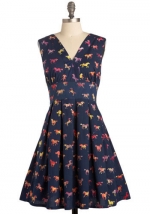 Horse printed ress at Modcloth