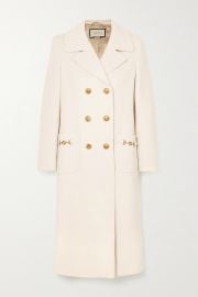 Horsebit-Detailed Double-Breasted Coat by Gucci at Net A Porter