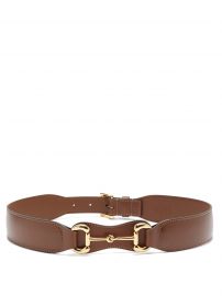 Horsebit leather belt at Matches