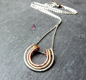 Horseshoe Pendant Necklace at Etsy