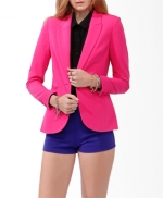 Hot pink blazer like Carries at Forever 21