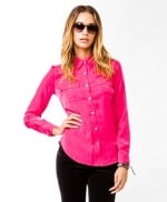 Hot pink shirt like Janes at Forever 21