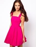 Hot pink sun dress at ASOS at Asos