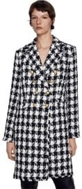 Houndstooth Double Breasted Coat at Zara