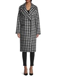 Houndstooth Oversize Double Face Coat by Avec Les Filles at Saks Off 5th