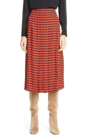 Houndstooth Pleated Skirt at Nordstrom