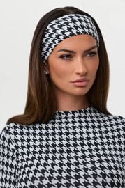 Houndstooth Print Headband at Naked Wardrobe