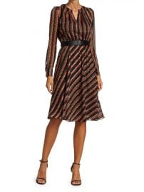 Houndstooth-Printed Crepe Dress by Akris punto at Saks Fifth Avenue