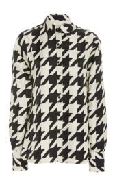 Houndstooth Twill Shirt by Daniele Carlotta at Moda Operandi