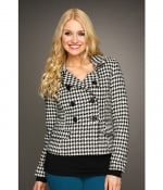 Houndstooth jacket at 6pm