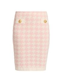 Houndstooth midi skirt by Skirt by Balmain at Saks Fifth Avenue