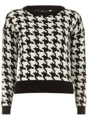 Houndstooth sweater at Dorothy Perkins