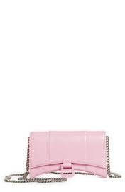 Hourglass Leather Wallet on a Chain by Balenciaga at Nordstrom