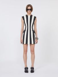 Hourglass-silhouette twill dress black Sportmax at Sportmax