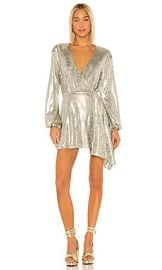 House Of Harlow 1960 X Revolve Aniela Mini Dress In Pewter at Revolve