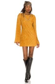 House Of Harlow 1960 X Revolve Aurora Mini Dress In Gold at Revolve