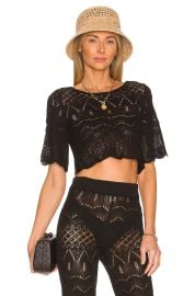House Of Harlow 1960 X Revolve Mardee Crop Top In Black at Revolve