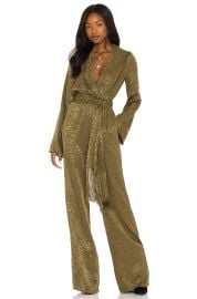 House Of Harlow 1960 X Revolve Rossi Jumpsuit In Olive Green at Revolve