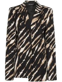 House Of Holland Asymmetric Zebra Print Blazer - Farfetch at Farfetch