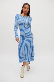 House Of Sunny Blue Moon Midi Dress at Urban Outfitters