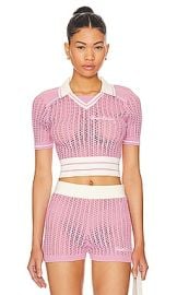House Of Sunny Cropped Sports Top In Blush at Revolve