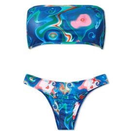 House Of Sunny Losing My Favourite Game Printed Bikini Multi END US at END.