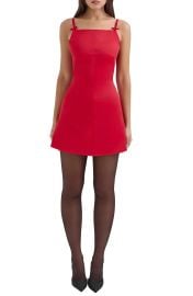 House of CB Dainty Square Neck A Line Minidress at Nordstrom