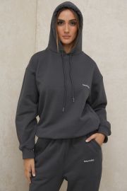 House of CB Halo Charcoal Oversized Hoodie at House of CB