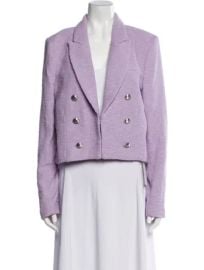 House of Harlow 1960 Crop Blazer in Lilac at The Real Real