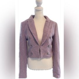 House of Harlow 1960 Jackets amp Coats House Of Harlow 96 Lavender Cropped Jacket Xs Poshmark at Poshmark