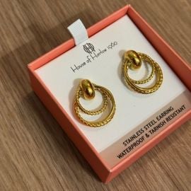 House of Harlow 1960 Jewelry House Of Harlow 96 Gold Toned Rope Knot Knocker Earrings Poshmark at Poshmark