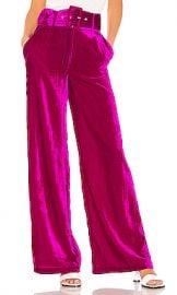 House of Harlow 1960 X REVOLVE Mona Belted Pant in Magenta from Revolve com at Revolve