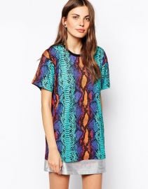 House of Holland  House Of Holland Snake Print Oversized T-Shirt at Asos