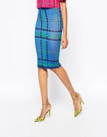 House of Holland Tartan Tube Skirt at Asos