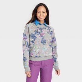 Houston White Adult Paisley Pullover Sweatshirt - Gray Target at Target