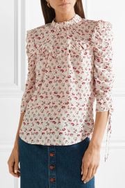 Howell floral-print silk-satin blouse at Net A Porter