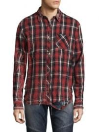 Hudson - Plaid Cotton Casual Button-Down Shirt at Saks Fifth Avenue