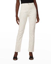 Hudson Holly Zebra Stripe High-Rise Denim Jeans at Neiman Marcus