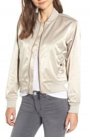 Hudson Jeans Sateen Bomber Jacket   Nordstrom at Nordstrom