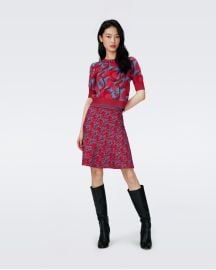 Hudson Knit Jacquard Sweater Diane von Furstenberg at Diane von Furstenberg