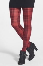 Hue and39Schoolgirland39 Plaid Tights in red at Nordstrom