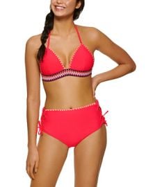 Hula Honey Juniors Zig-Zag Zinc Triangle Bikini Top  Cheeky High-Waist Bikini Bottoms Created for Macys  Reviews - Swimsuits  Cover-Ups - Women - Macys at Macys