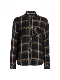 Hunter Shirt in Midnight Teal Mustard at Saks Fifth Avenue