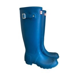 Hunter Shoes Hunter Original Tall Matte Rain Boots Ocean Blue Size 7 Poshmark at Poshmark