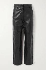 Hunter paneled leather straight-leg pants at Net A Porter