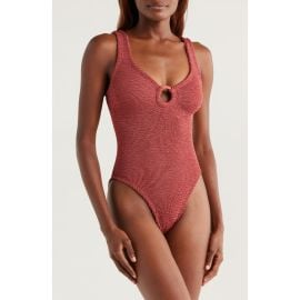 Hunza G Celine Stripe Seersucker One-Piece Swimsuit at Nordstrom