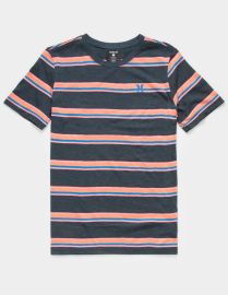 Hurley Magu Boys Navy Stripe Tee at Tillys