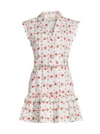 Hutch Carla Belted Floral Cotton Minidress at Saks Fifth Avenue